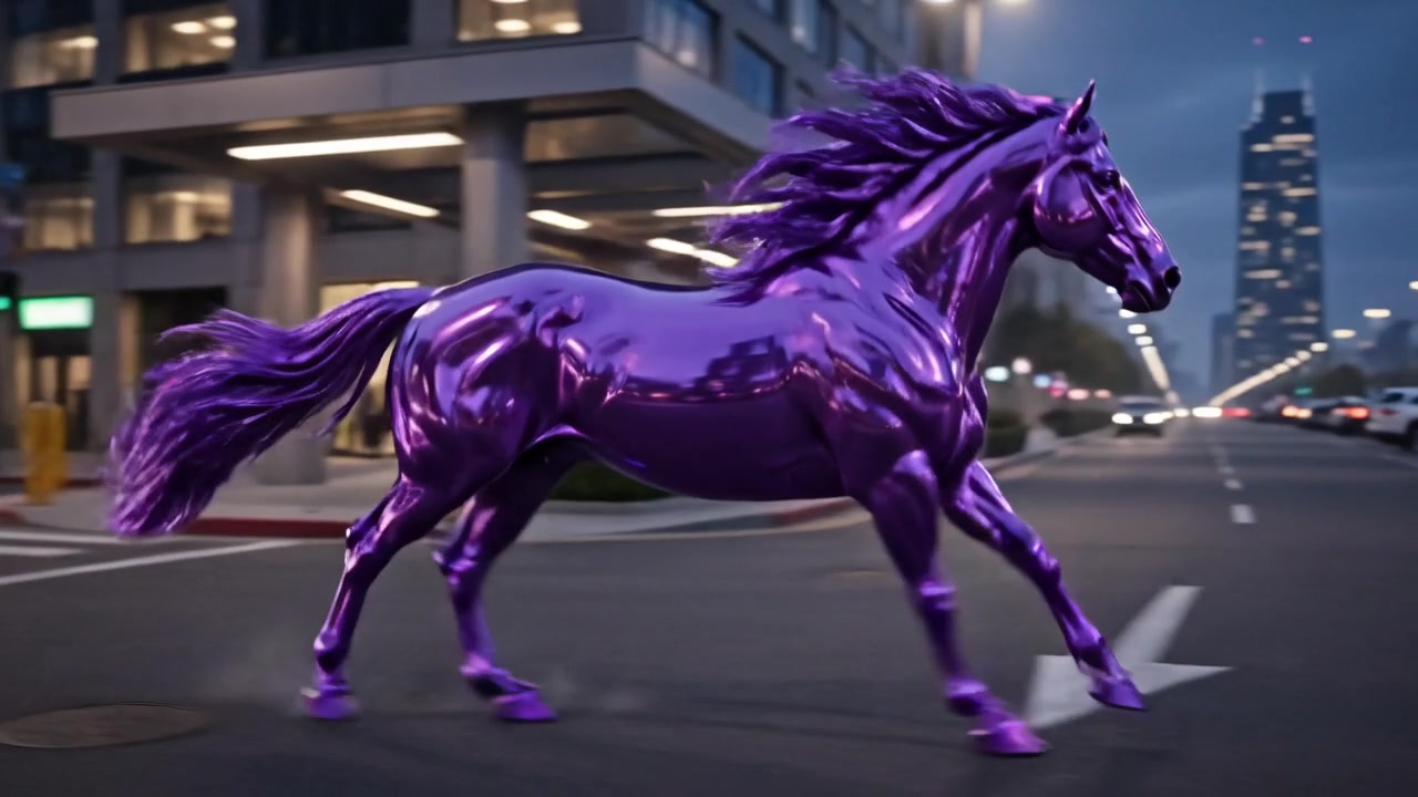 Purple horse street skit