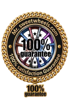 Mr. Sweet Wheels 100% satisfaction guarantee badge