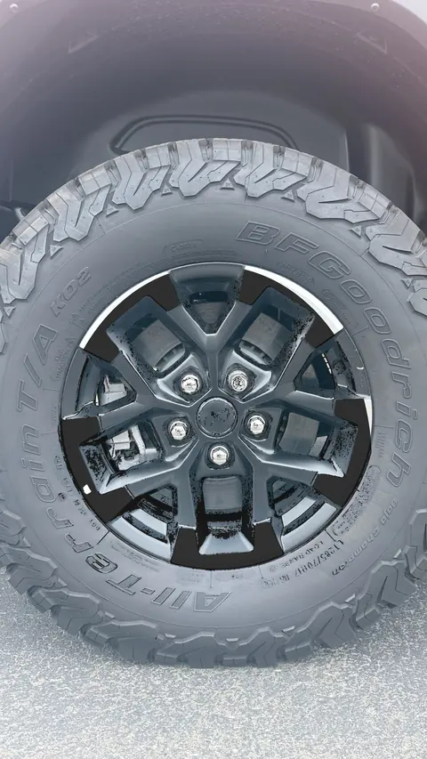 Rubicon wheel — three more directions — Gloss black faces