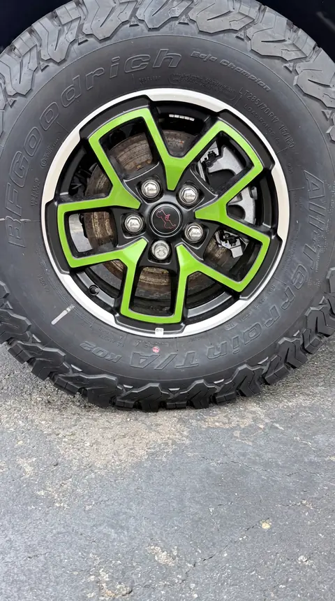 Jeep — Lime Green — Partial — star only