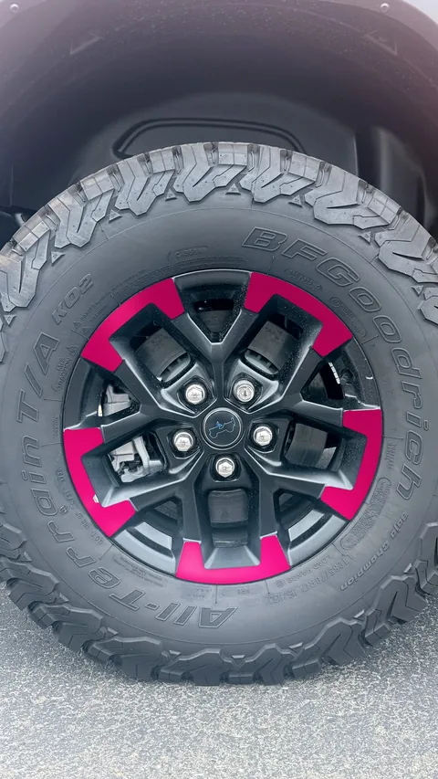 Rubicon wheel: pick a finish: Hot Pink faces